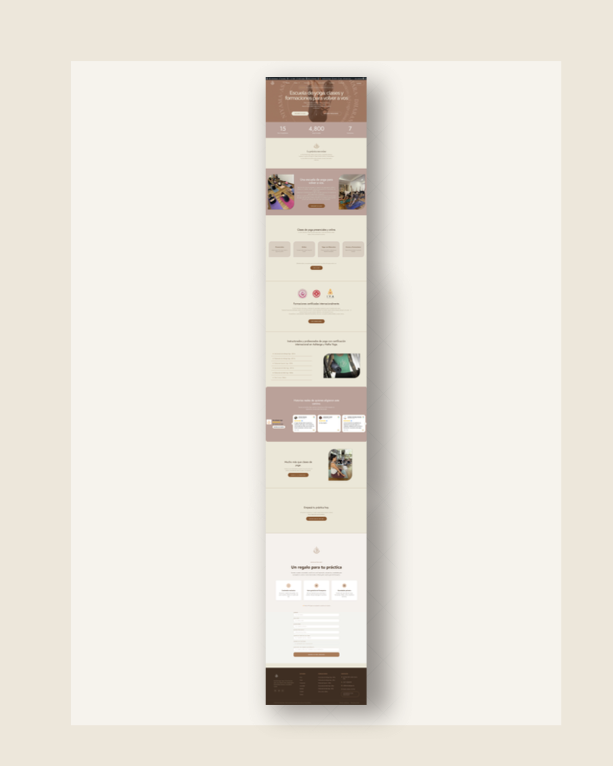 Otra Mirada Yoga — diseño después
