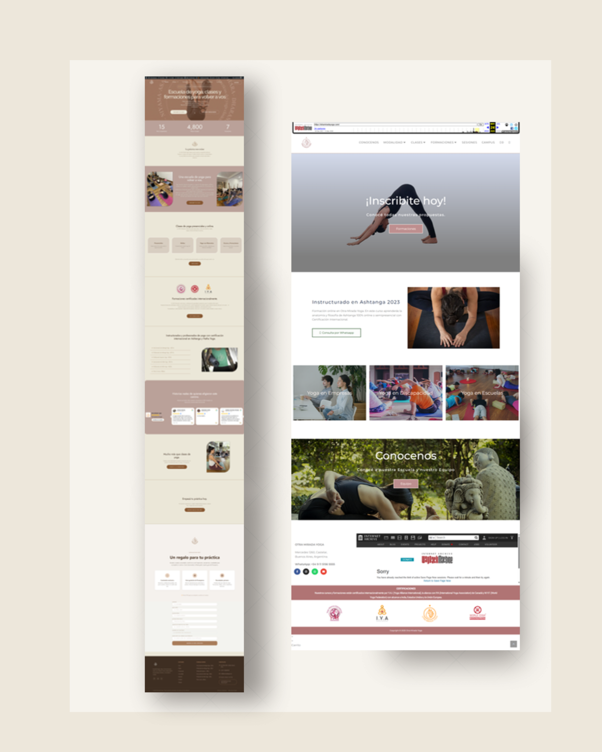 Otra Mirada Yoga — sitio web